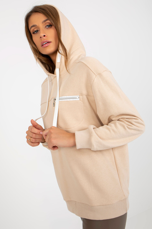 Mikina Hellbeiges s Kapuze a Tasche Mikina Hellbeiges s Kapuze a Tasche
