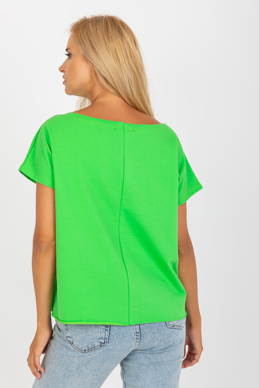 Světle zelená bavlněná halenka jedné...