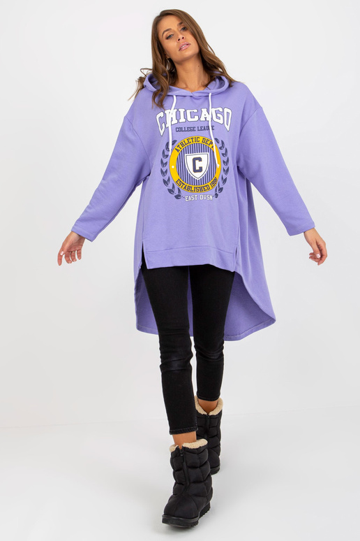 Mikina s kapucí Hellvioletter langer...