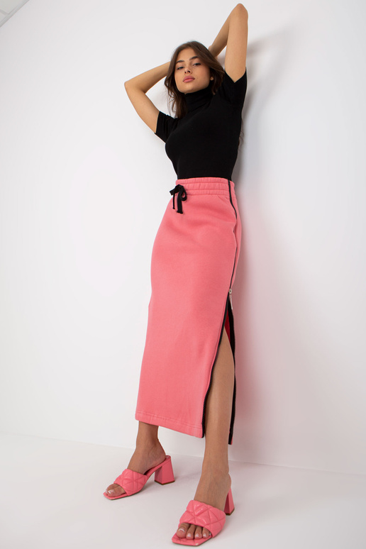 Coral midi mikinová sukně se zavazováním Coral midi mikinová sukně se zavazováním