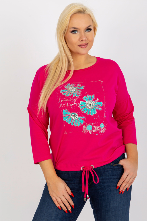 Příležitostná fuchsiová halenka větší...