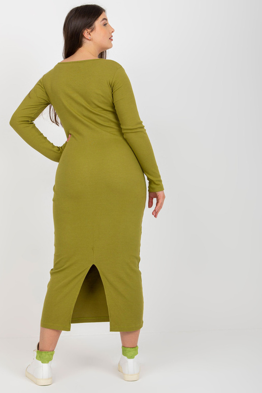 Světle zelené bavlněné pruhované šaty...