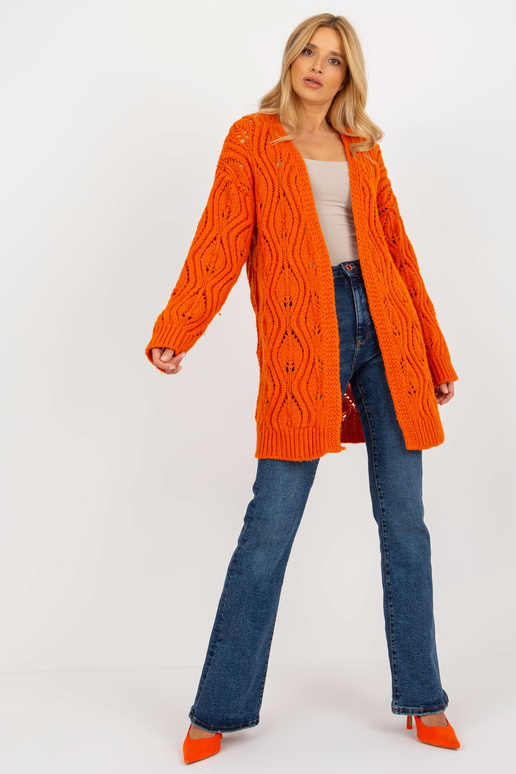 Kardigan-BA-SW-3021.00P-pomarańczowy