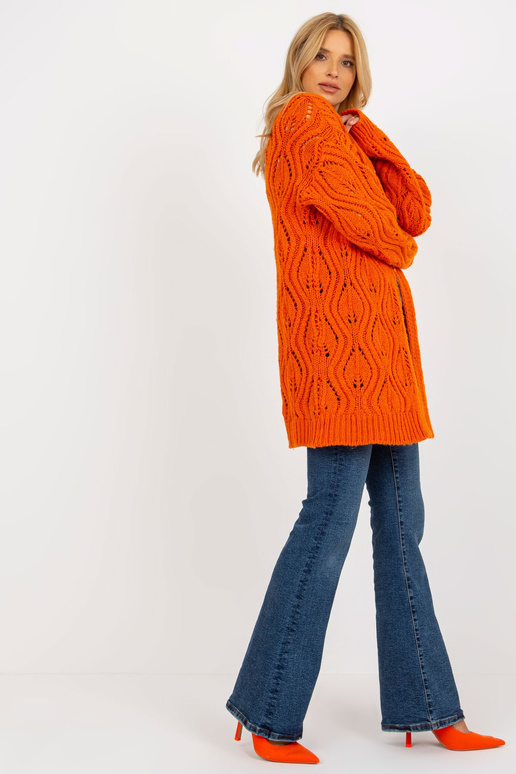Kardigan-BA-SW-3021.00P-pomarańczowy