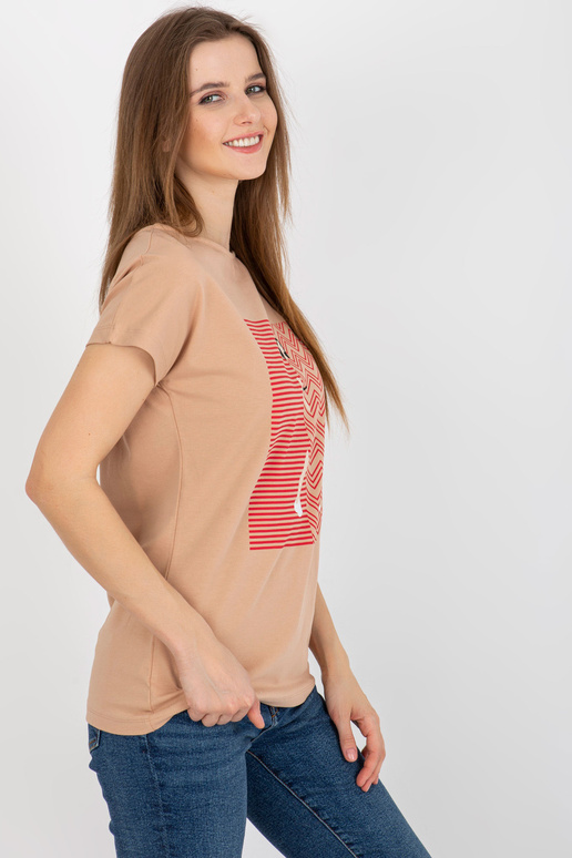 Dámské bavlněné tričko Camel s potiskem