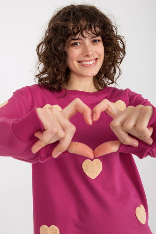 Fuchsiový dámský ležérní set s... Fuchsiový dámský ležérní set s...