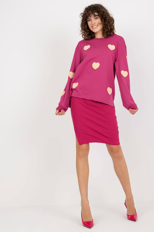 Fuchsiový dámský ležérní set s... Fuchsiový dámský ležérní set s...