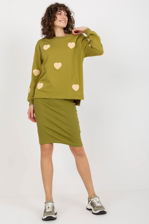 Olivový ležérní set s vypasovanými...