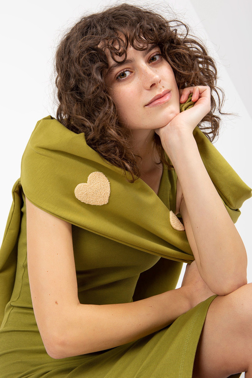 Olivový ležérní set s vypasovanými...