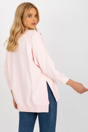 Světle růžová mikina basic...