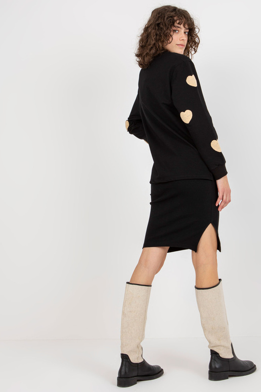 Černý ležérní set s oversize mikinou... Černý ležérní set s oversize mikinou...