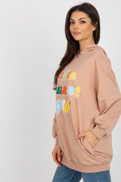 Camel oversize mikina s nápisy a kapsami Camel oversize mikina s nápisy a kapsami