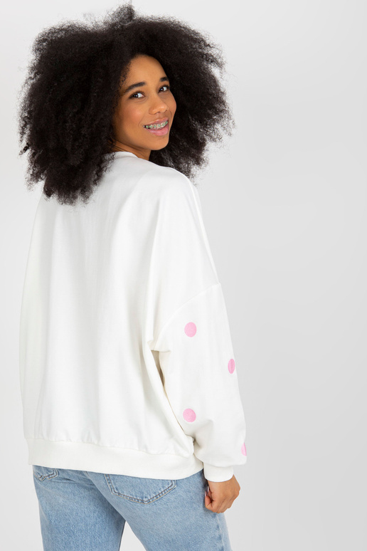 Ecru puntíkatá mikina s kapucí Ecru puntíkatá mikina s kapucí