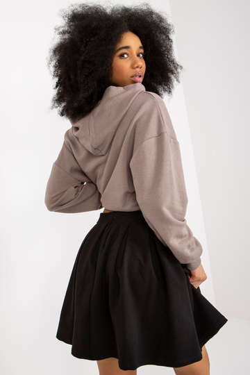 Hnědá dvoudílná mikina s...