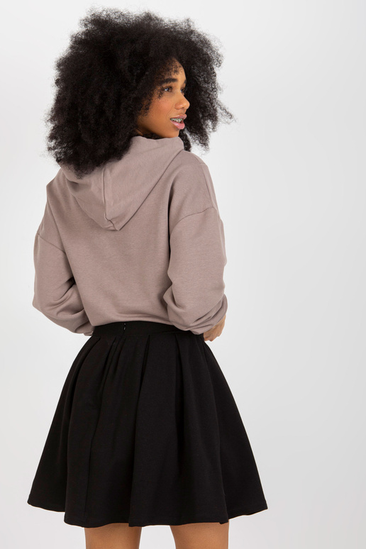 Hnědá dvoudílná mikina s kapucí Hnědá dvoudílná mikina s kapucí