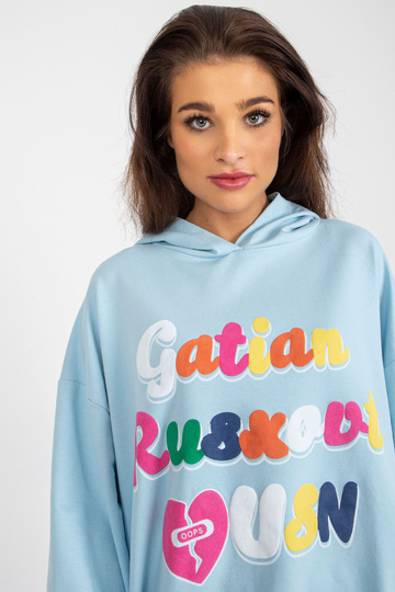 Světle modrá dlouhá mikina... 2