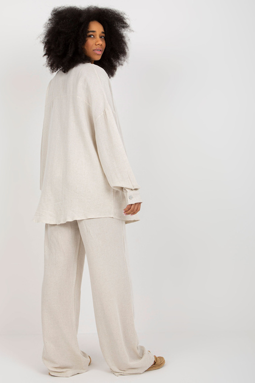 Světle béžový letní set s oversize...