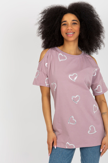 Světle fialová bavlněná...