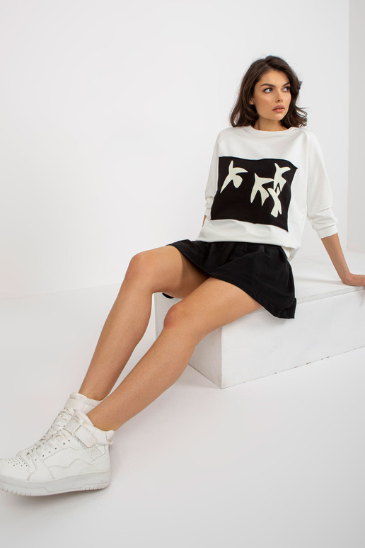 Dvoudílná mikina Ecru s mikinou a sukní