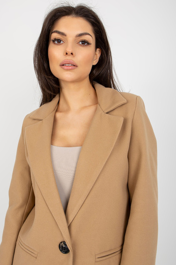 Camel kabát se zapínáním na...