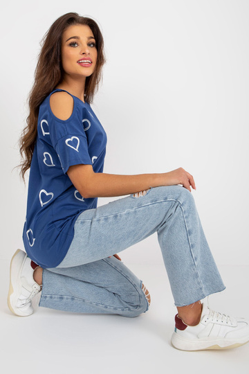 Tmavě modrá dámská halenka...