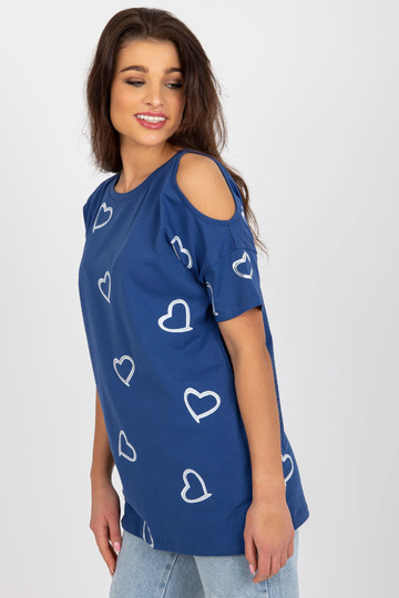 Tmavě modrá dámská halenka... 2