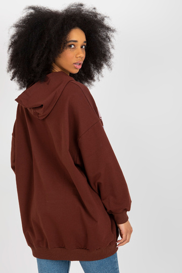 Tmavě hnědá oversize dlouhá... 2