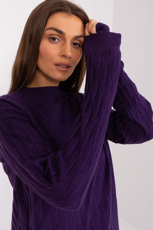 Svetr-AT-SW-2326.37X-tmavě fialový