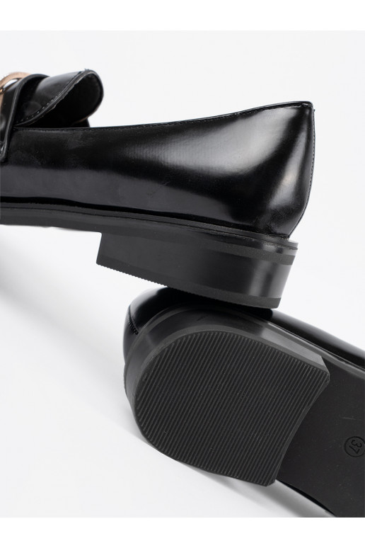 Černé  mokasíny s perlami Černé  mokasíny s perlami