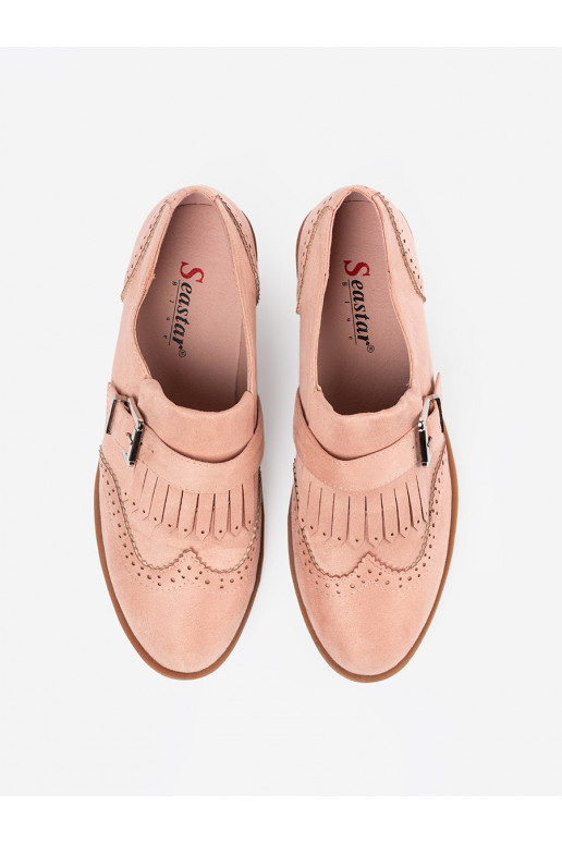 růžová ze semiše mokasíny  růžová ze semiše mokasíny