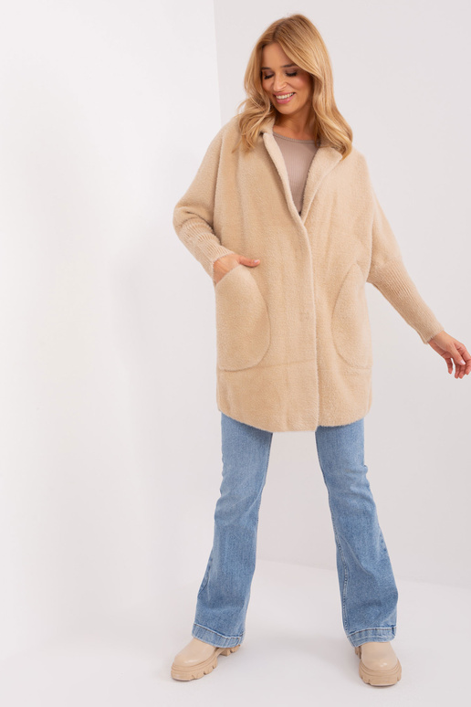 Płaszcz-MBM-PL-1517.00P-jasny beżowy Płaszcz-MBM-PL-1517.00P-jasny beżowy