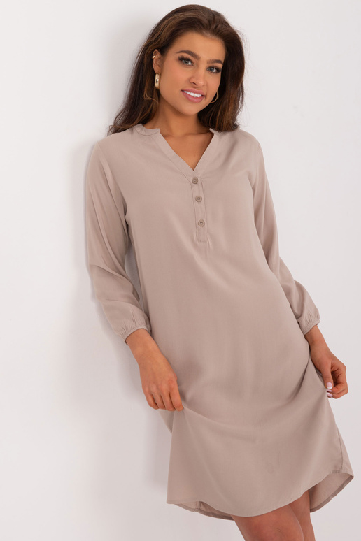 Šaty - D73761M30427A - tmavě béžové