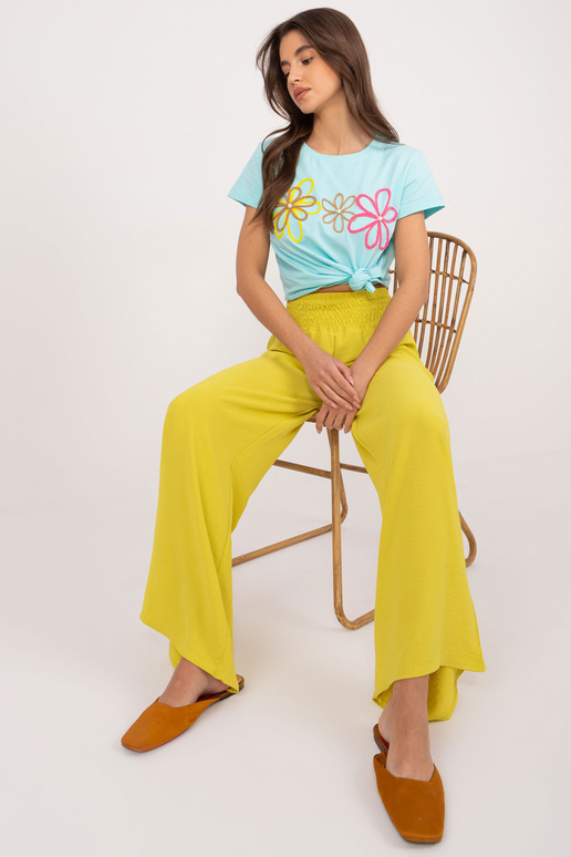 Kalhoty-DHJ-SP-8390,70-tmavě žluté