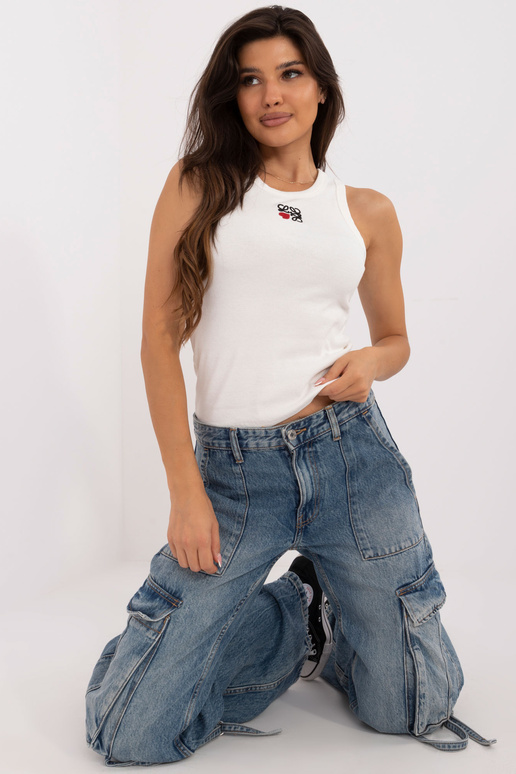 Crop top styl košile -FN-TP-4725.32-...