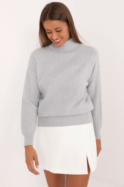 Svetr-AT-SW-2339,54-světle šedý