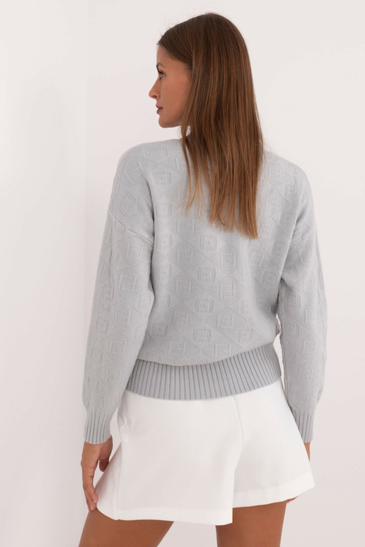 Svetr-AT-SW-2339,54-světle šedý