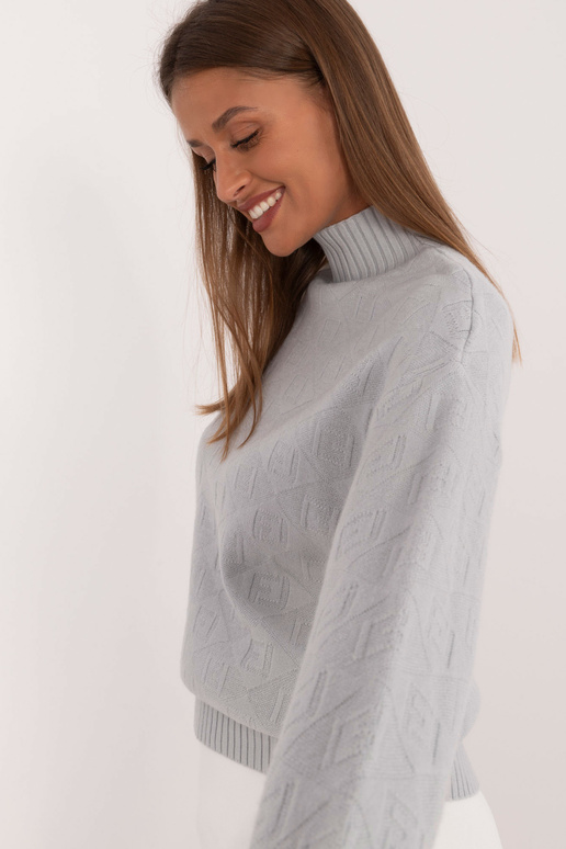 Svetr-AT-SW-2339,54-světle šedý