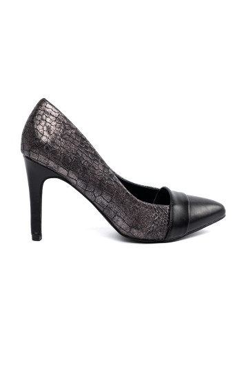 Obuv Černé wężowy wzór