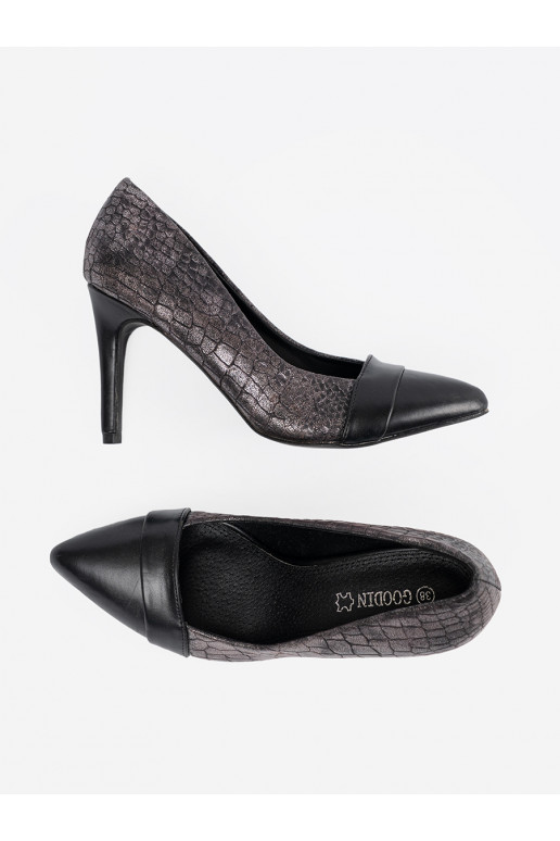 Obuv Černé wężowy wzór Obuv Černé wężowy wzór