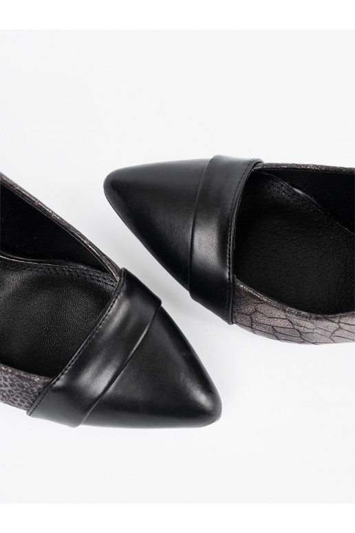 Obuv Černé wężowy wzór Obuv Černé wężowy wzór