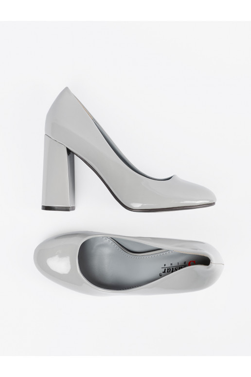 šedá  vysoké podpatky šedá  vysoké podpatky