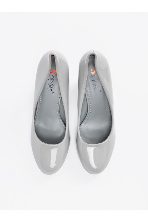 šedá  vysoké podpatky šedá  vysoké podpatky