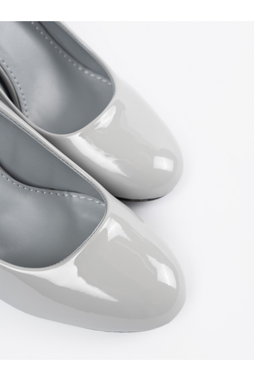 šedá  vysoké podpatky šedá  vysoké podpatky