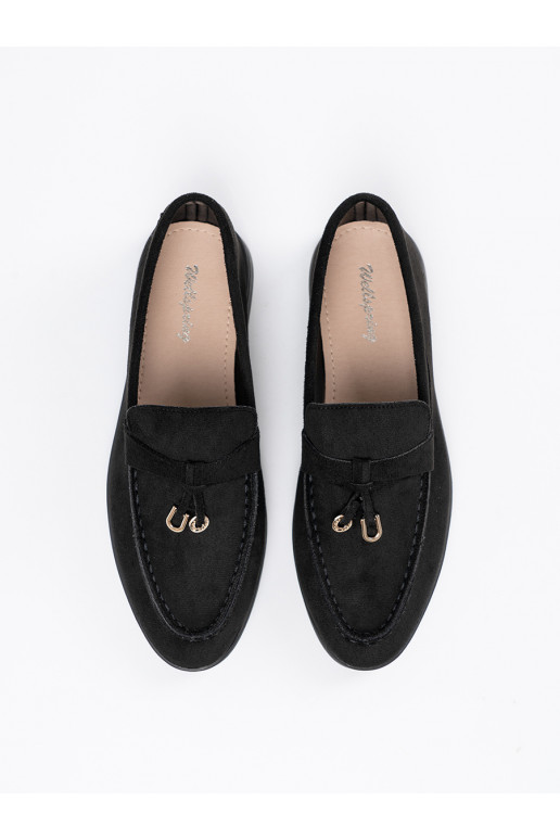 Dámské mokasíny ze semiše Černé Dámské mokasíny ze semiše Černé