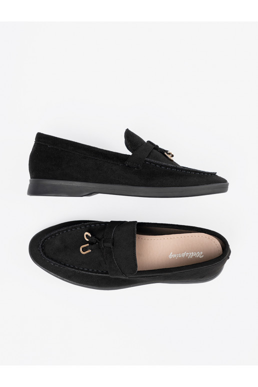 Dámské mokasíny ze semiše Černé Dámské mokasíny ze semiše Černé