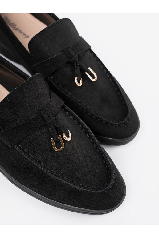 Dámské mokasíny ze semiše Černé Dámské mokasíny ze semiše Černé