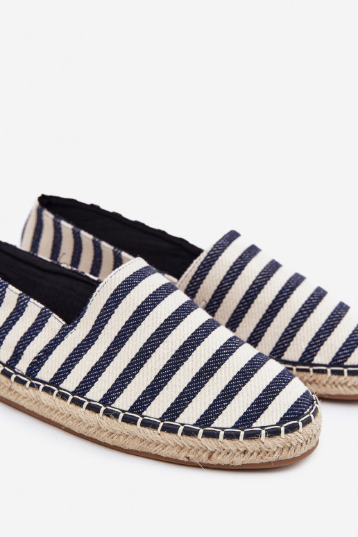 Espadrilky Z  s pruhy tmavě modrá Kerenz  Espadrilky Z  s pruhy tmavě modrá Kerenz