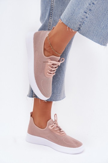  Slip-on vzor tenisky s platformou  růžová Kalyra