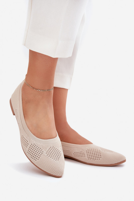 Materiál baleríny  béžové Zelira