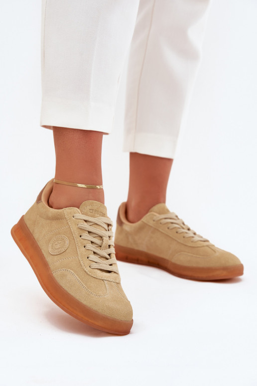 ze semiše Tenisky  Big Star RR274849 HI-POLY SYSTEM béžové